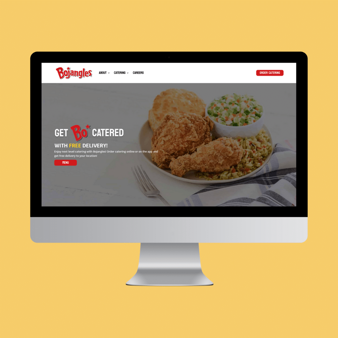 athens website design for Bojangles
